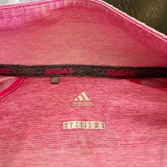Adidas pink, golf pullover with 1/4 zip. - Picture 2 of 6